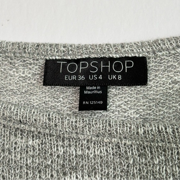Topshop Gray Lightweight Sweater - Picture 2 of 8